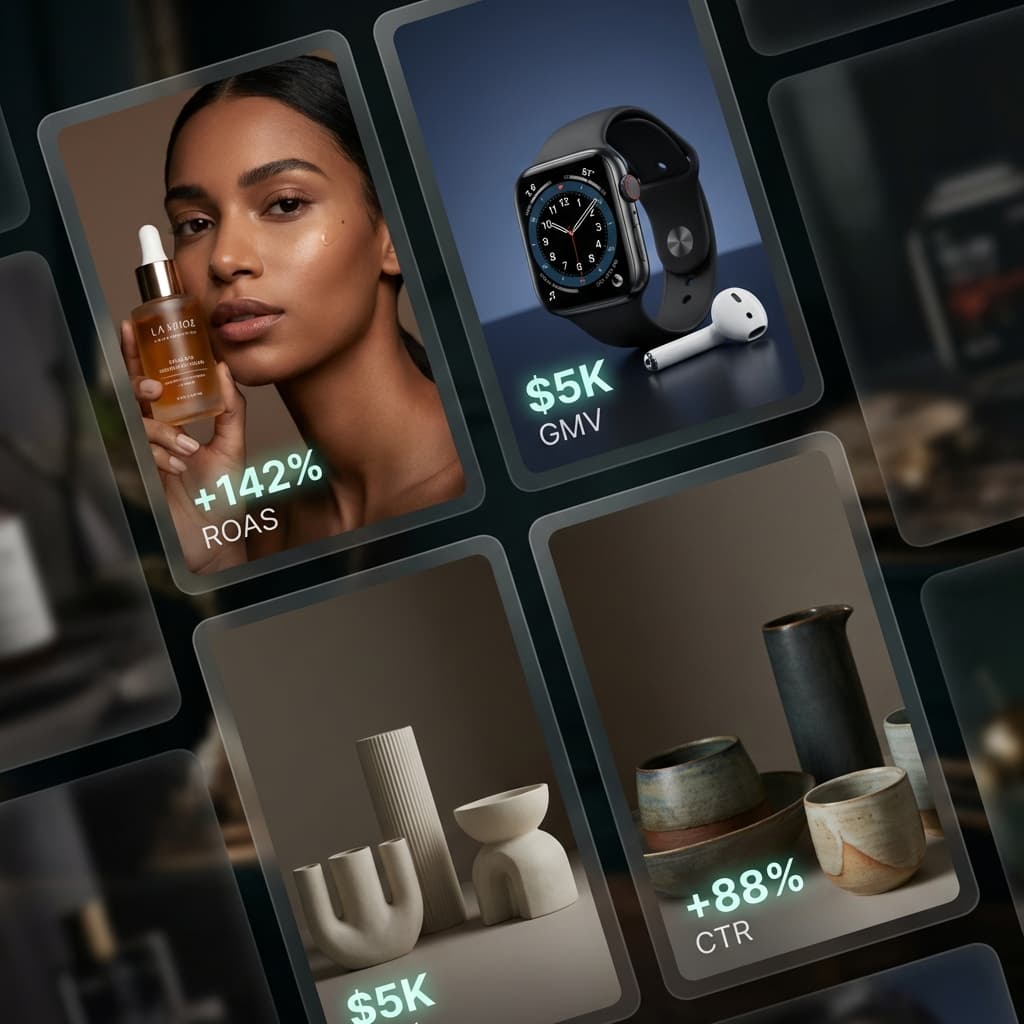 Brand success content montage